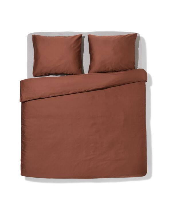 Bettbezug 200 &times; 200/220 cm, Hotel, Baumwollsatin, braun - 5700280 - HEMA