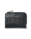 Portemonnaie mit Reißverschluss, schwarz, Leder, RFID-Schutz, 8 x 11.5 cm - 18110047 - HEMA