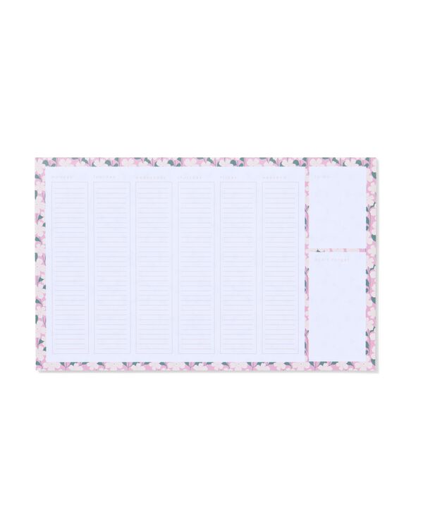Schreibunterlage, Papier, Blumen  - 14102315 - HEMA