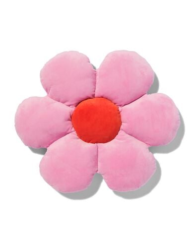 kussen pluche bloem - 61130139 - HEMA
