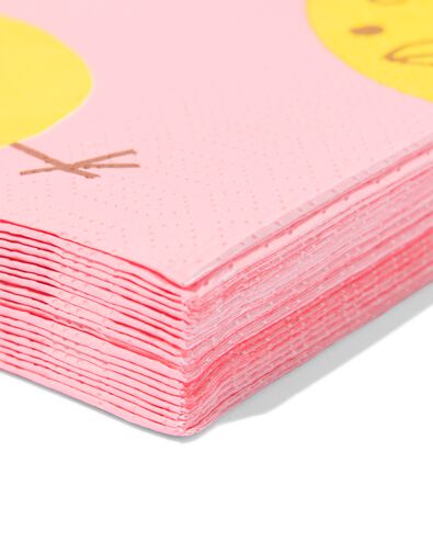 servetten 33x33cm papier kuikentjes - 20 stuks - 25800049 - HEMA