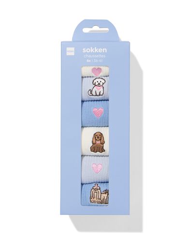 Geschenkset Socken, Gr&ouml;&szlig;e 36&ndash;41, mit Hund &ndash; 6 Paar - 61104414 - HEMA