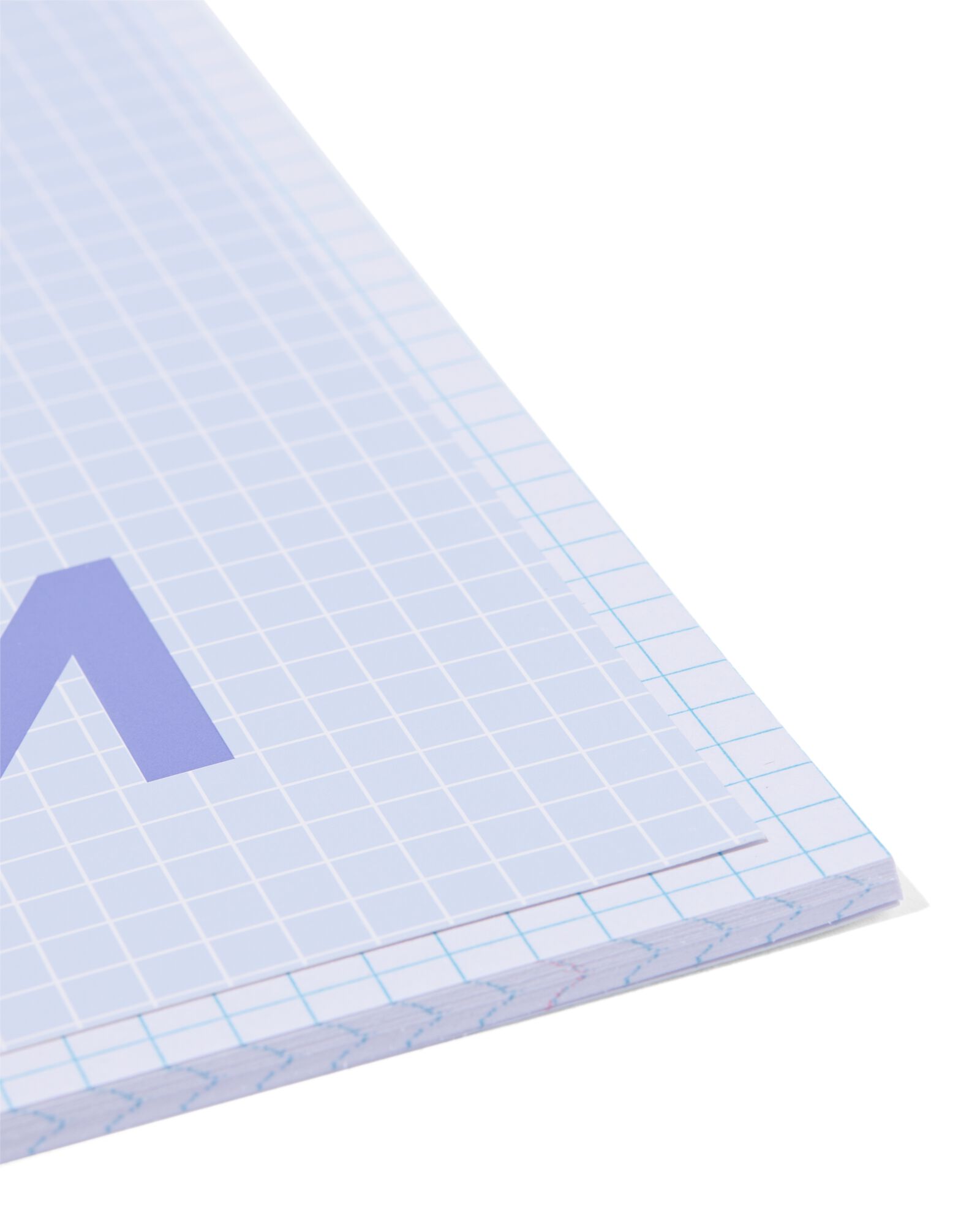 schriften blauw A5 geruit 5mm - 3 stuks - 14120220 - HEMA