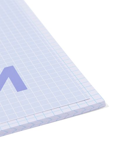schriften blauw A5 geruit 5mm - 3 stuks - 14120220 - HEMA