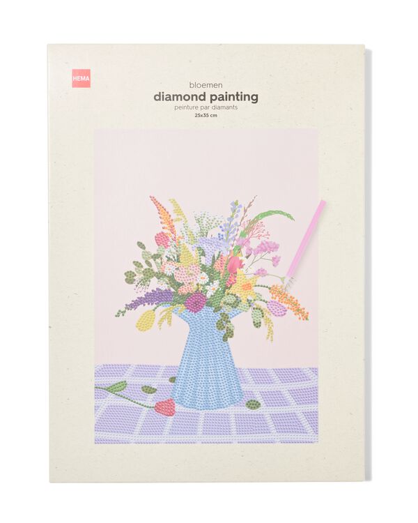 diamond painting 30x40cm bloemen - 60702803 - HEMA