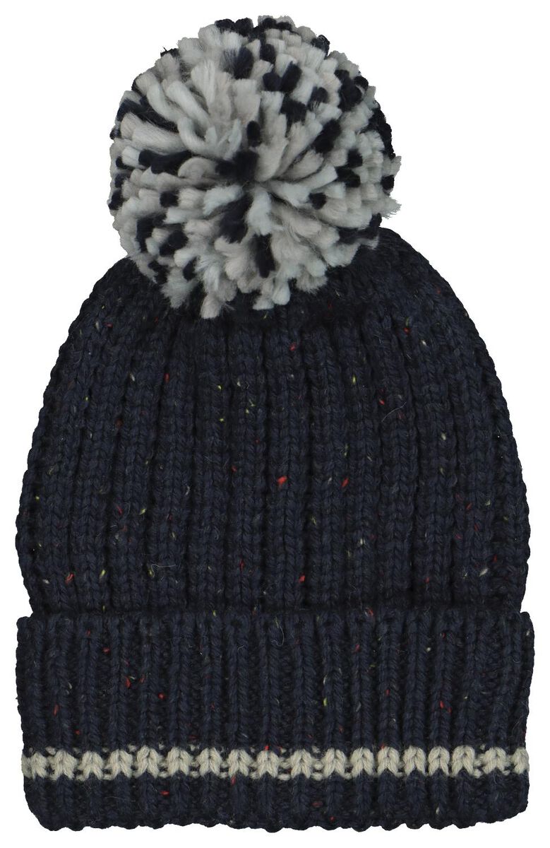 bonnet enfant bleu foncé - HEMA