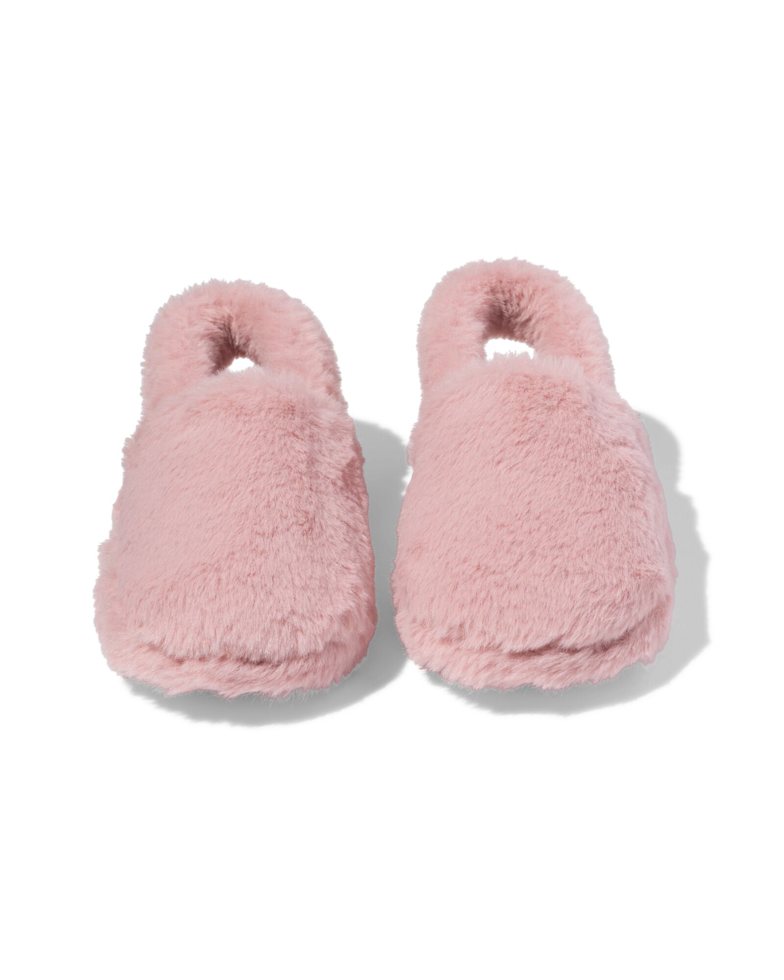 kindersloffen nepbont roze roze - 18400140PINK - HEMA