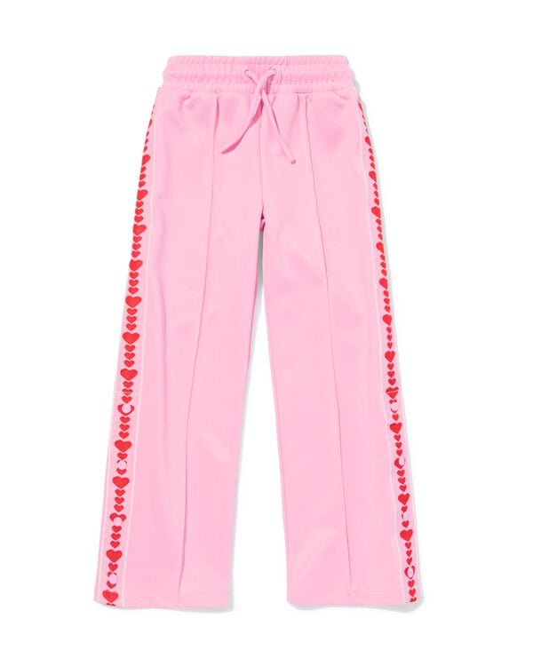 pantalon enfant coupe droite c&oelig;urs rose rose - 30842619PINK - HEMA