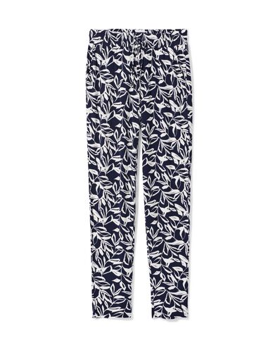 Damenhose Mila, regul&auml;re Passform, Bl&auml;tter dunkelblau dunkelblau - 36202870DARKBLUE - HEMA