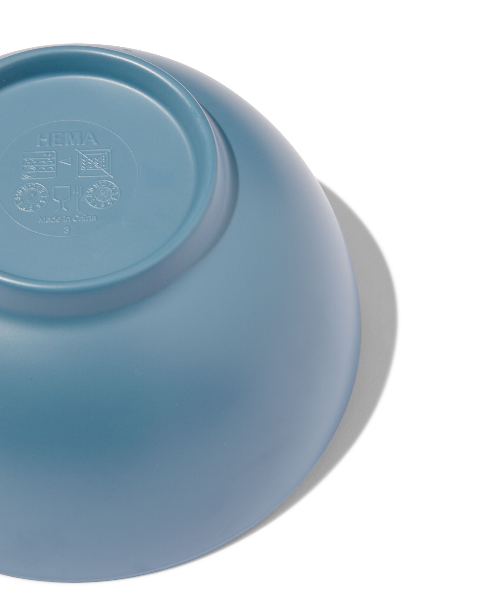 coupelle en mélamine mat gris bleu Ø15x7 - 80660147 - HEMA