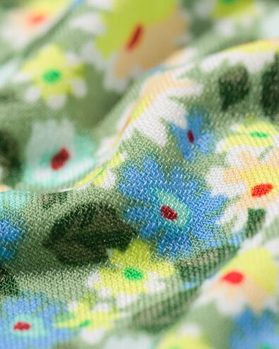 Damenshorts Remmy mit weitem Bein, Blumen limettengr&uuml;n - 36238955LIME - HEMA