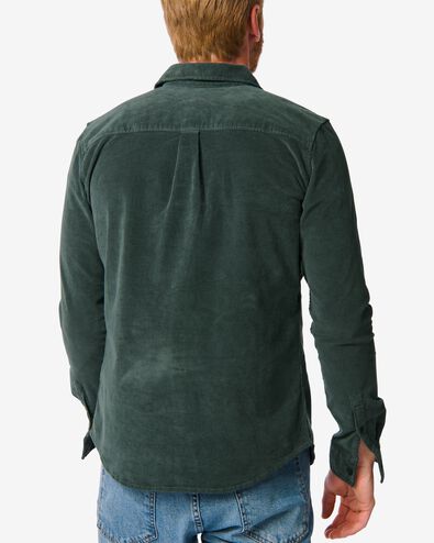 chemise homme côte velours vert vert - 2108520GREEN - HEMA
