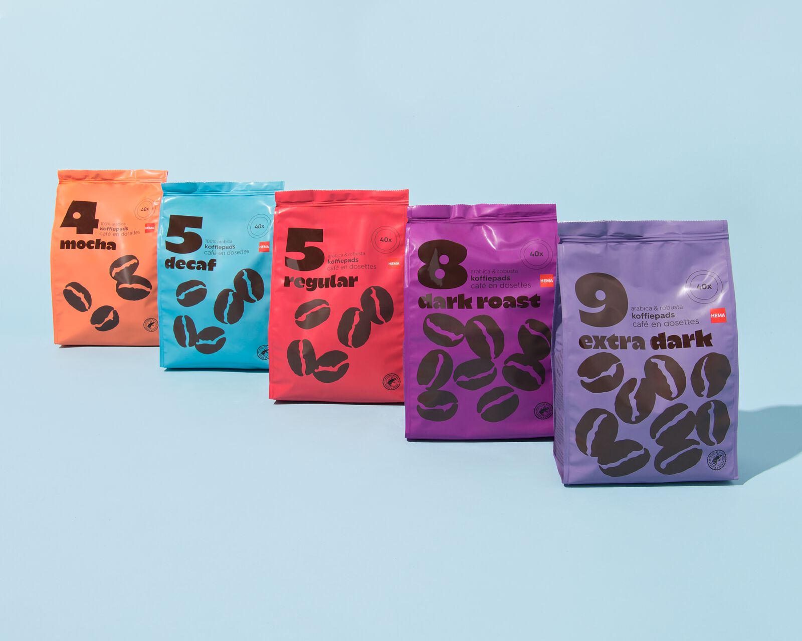 dosettes de caf&eacute; dark roast - lot de 40 - 17150062 - HEMA