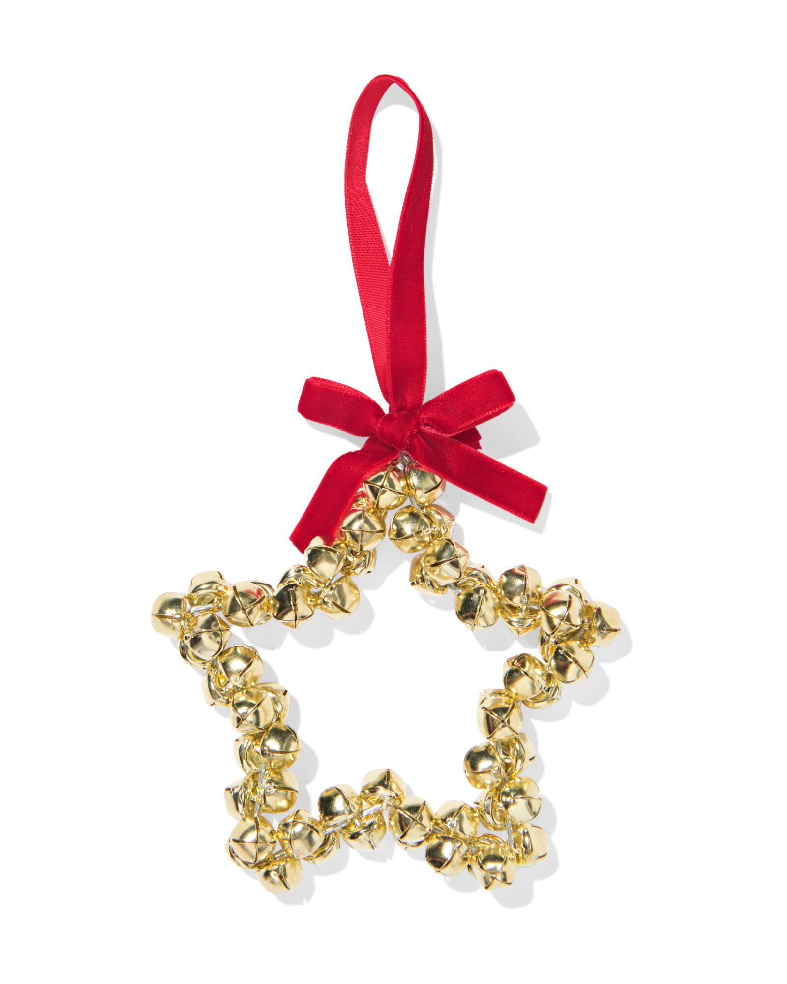 clochettes étoile 11,5x11,5cm fer doré - 25100050 - HEMA