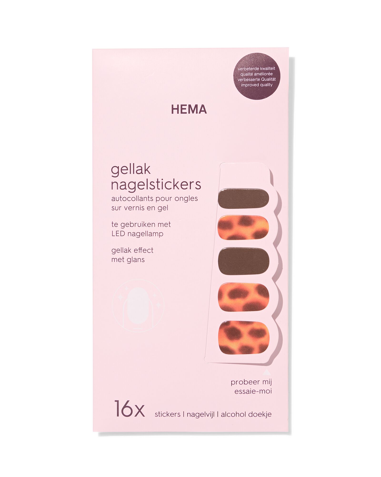 autocollants ongles gel tortue - 16 pi&egrave;ces - 11249077 - HEMA