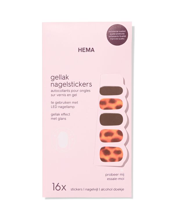 autocollants ongles gel tortue - 16 pi&egrave;ces - 11249077 - HEMA