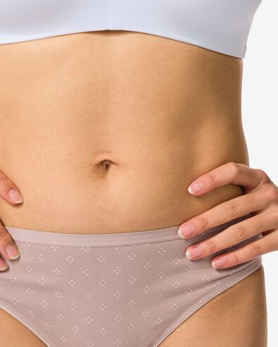 Damenstring aus Baumwolle – 2 Stück hellbraun hellbraun - 19620575LIGHTBROWN - HEMA