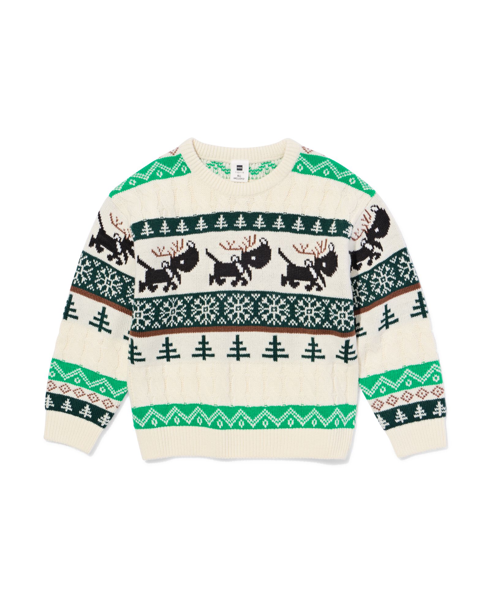 Pull enfant Takkie  vert vert - 30707302GREEN - HEMA