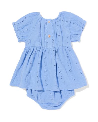 ensemble v&ecirc;tements b&eacute;b&eacute; broderie bleu bleu - 33003180BLUE - HEMA