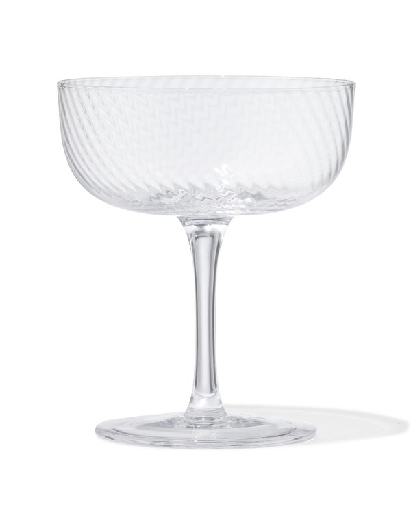 coupe en verre Bergen &agrave; relief torsad&eacute; - 9401153 - HEMA