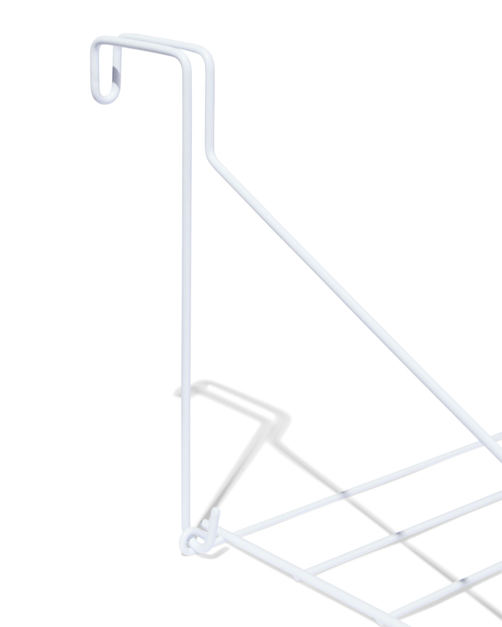 &eacute;tendoir mural 57x48x3,5 cm m&eacute;tal blanc - 20500190 - HEMA