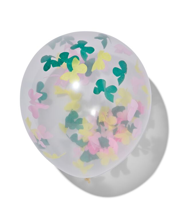 confetti ballonnen 30cm vlinder - 6 stuks - 14200417 - HEMA