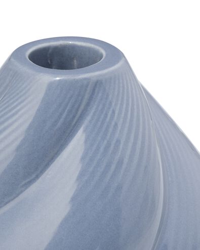 bougeoir 9,2x9 cm c&eacute;ramique torsad&eacute; gris - 13325089 - HEMA