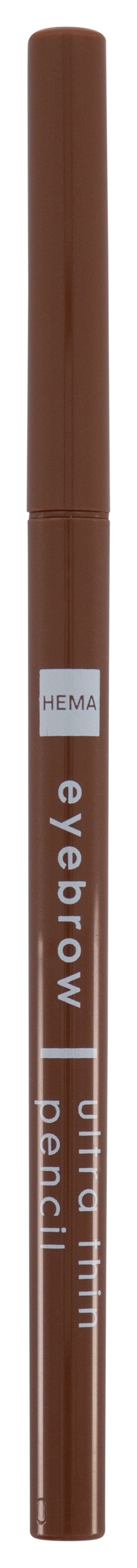 crayon sourcils extra fin marron moyen - 11214124 - HEMA