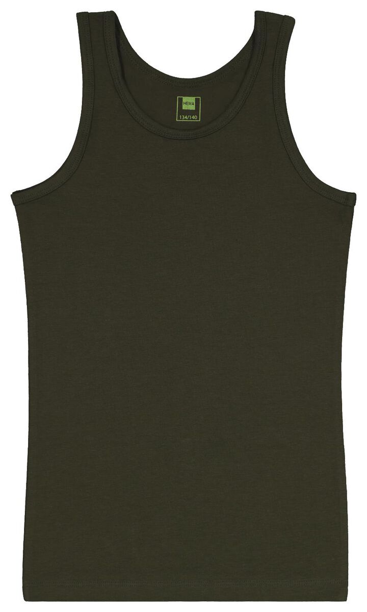 2er-Pack Kinder-Hemden, Tarnflekenmuster dunkelgrün dunkelgrün - 1000022744 - HEMA