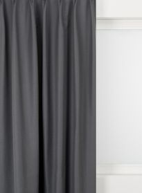 tissu pour rideaux andria gris foncé gris foncé - 1000015919 - HEMA