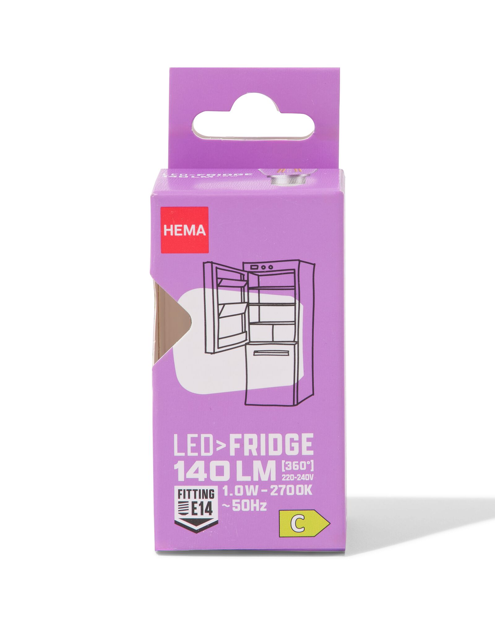 led koelkast clear E14 1.0W 140lm - 20000051 - HEMA