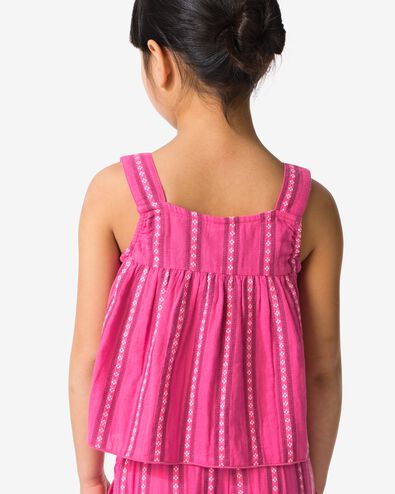 chemisier enfant rayures rose fonc&eacute; rose fonc&eacute; - 30851817DARKPINK - HEMA