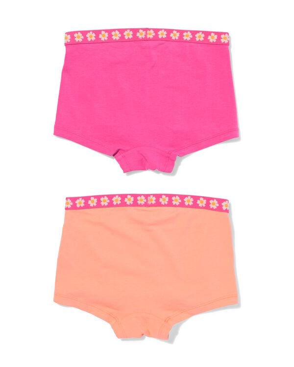 kinderhipsters bloemen - 2 stuks perzik perzik - 19302260PEACH - HEMA