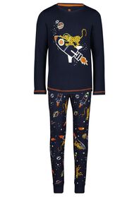 pyjama enfant coton/stretch guépard bleu foncé bleu foncé - 1000024680 - HEMA