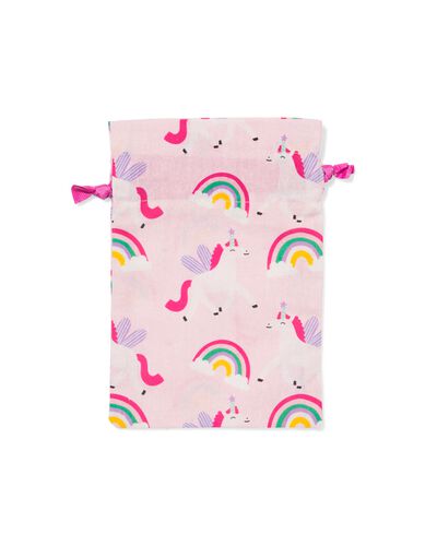sac cadeau 21 x 14 cm coton licorne - 14710328 - HEMA