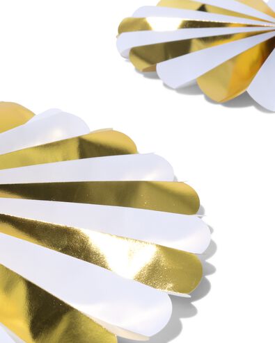 waaier 45x45cm papier goud-zilver - 2 stuks - 14250013 - HEMA