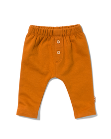 pantalon sweat nouveau-né - coton biologique jaune jaune - 1000029869 - HEMA