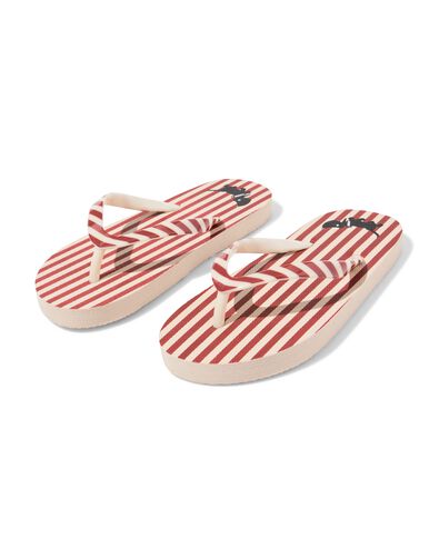 Takkie kinderslippers strepen gebroken wit gebroken wit - 18400410OFFWHITE - HEMA