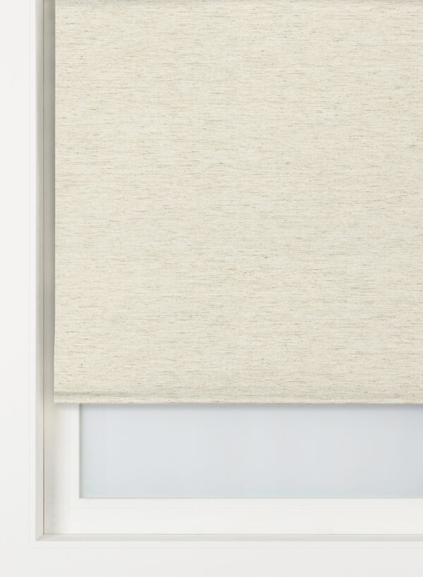 rolgordijn structuur grof verduisterend/witte achterzijde ecru ecru - 2000000232 - HEMA