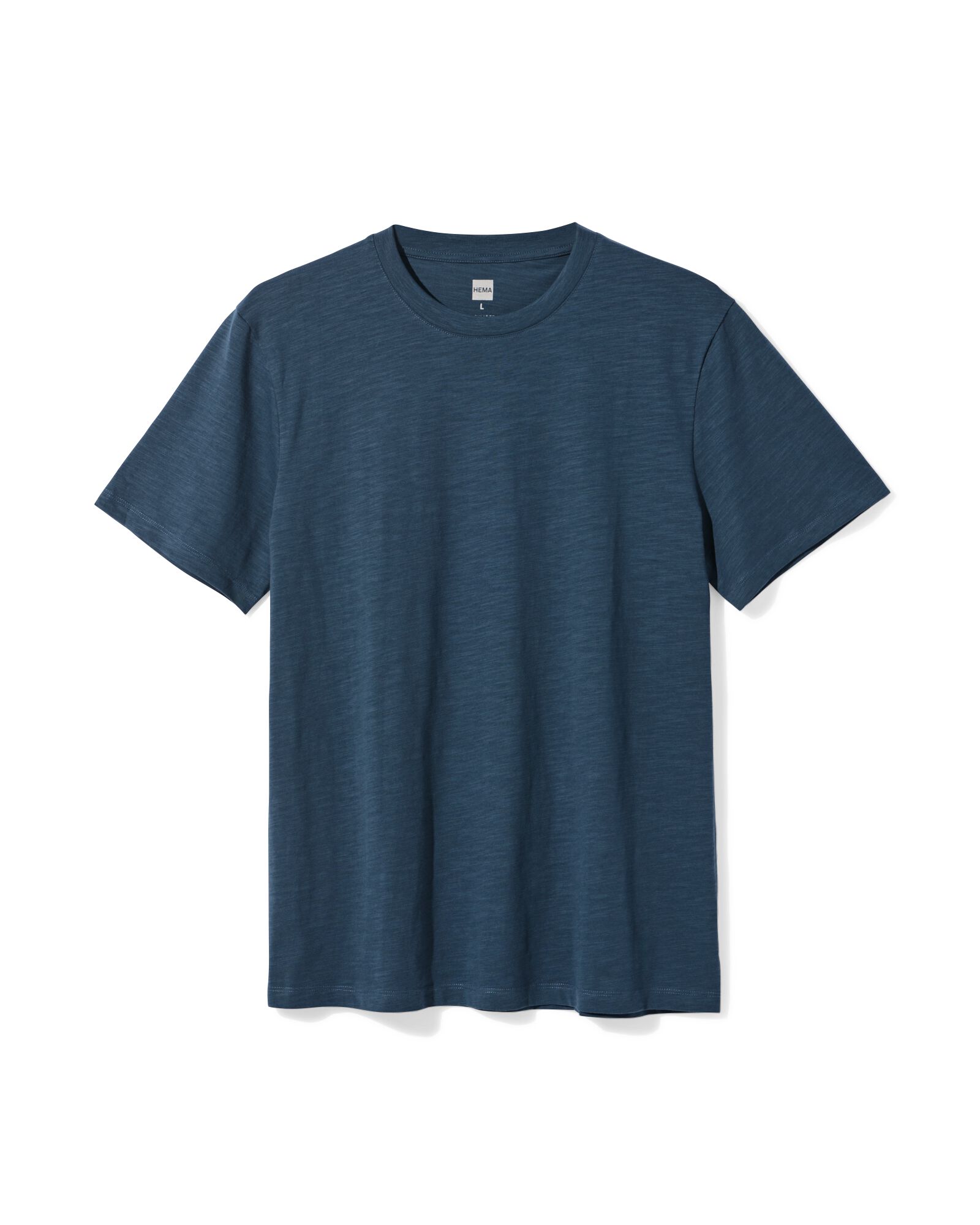 Herren-T-Shirt Jaap aus Slub-Jersey dunkelblau dunkelblau - 2178850DARKBLUE - HEMA