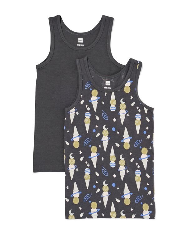 Kinderhemden mit Eist&uuml;ten &ndash; 2 St&uuml;ck anthrazit anthrazit - 19205560ANTHRACITE - HEMA