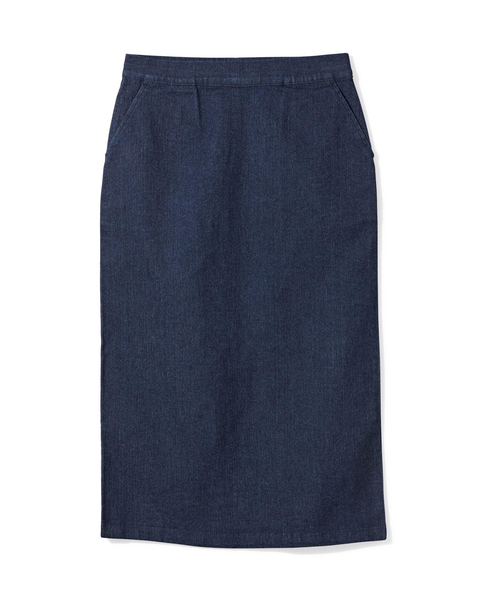 damesrok Simone midi  donkerblauw donkerblauw - 36205220DARKBLUE - HEMA