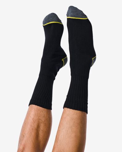 5 paires de chaussettes de travail homme noir noir - 1000025010 - HEMA