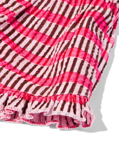 babyshort comfy fit seersucker strepen roze roze - 33077570PINK - HEMA