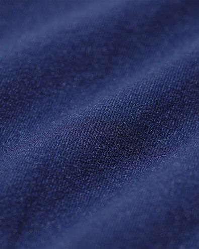 Nahtloser Damenslip aus Mikrofaser mit Spitze dunkelblau - 19670815DARKBLUE - HEMA