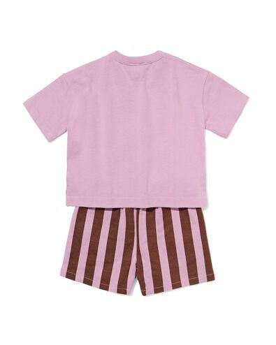 babykledingset comfy fit strepen paars paars - 33185670PURPLE - HEMA