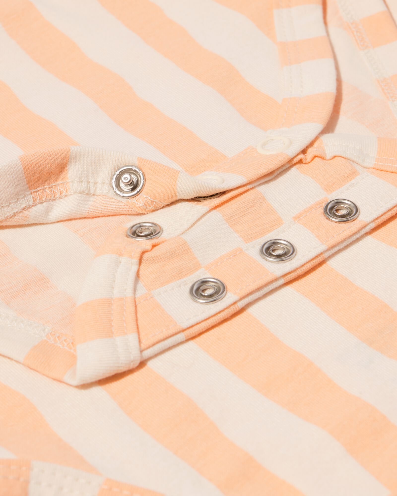 Mitwachsender Baby-Strampler, gestreift pfirsich pfirsich - 33303260PEACH - HEMA
