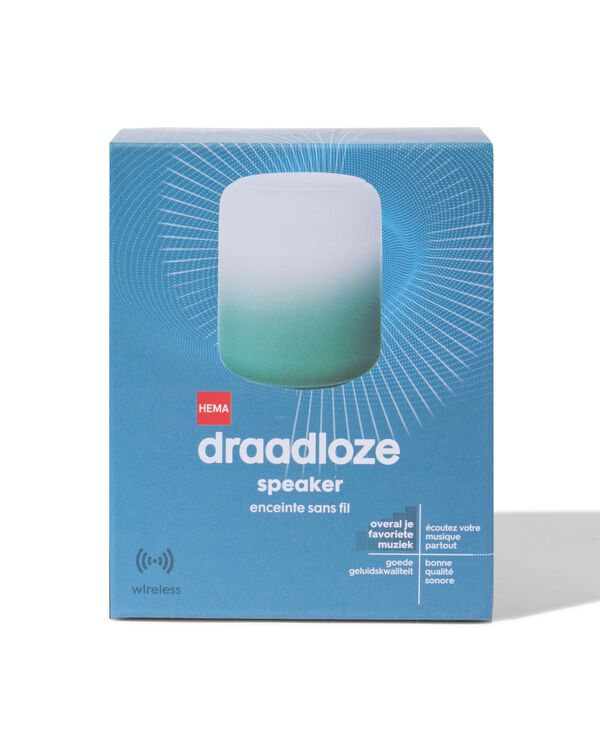draadloze speaker wit/groen - 39680036 - HEMA