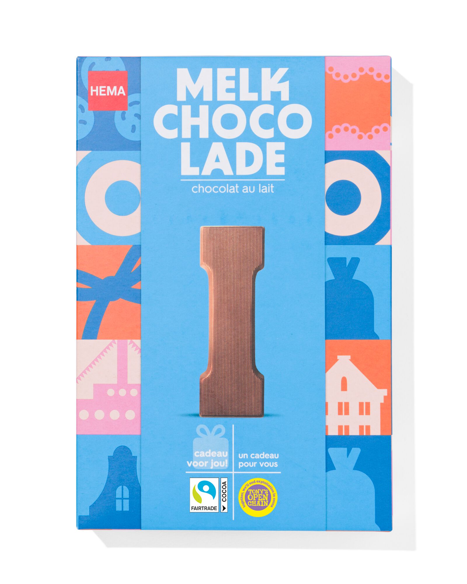 lettre en chocolat au lait I 140g - 24401109 - HEMA