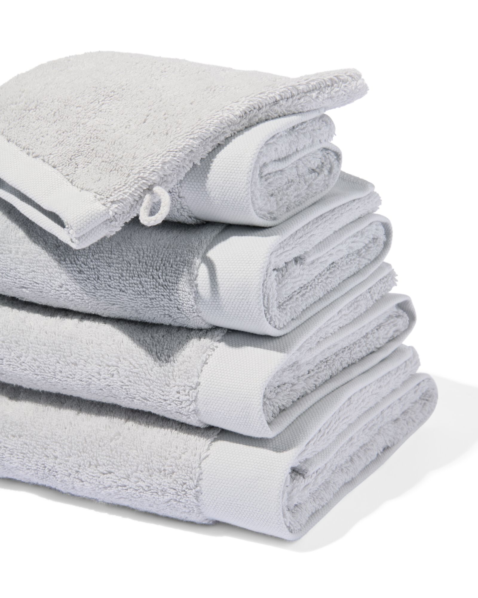 serviette de bain ultrasoft 100 x 50 - gris clair gris clair serviette 50 x 100 - 5240071 - HEMA